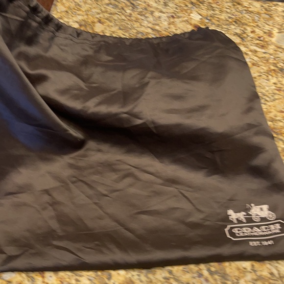 Coach Rose Gold and Black Leather Shoulder Bag - Picture 9 of 9